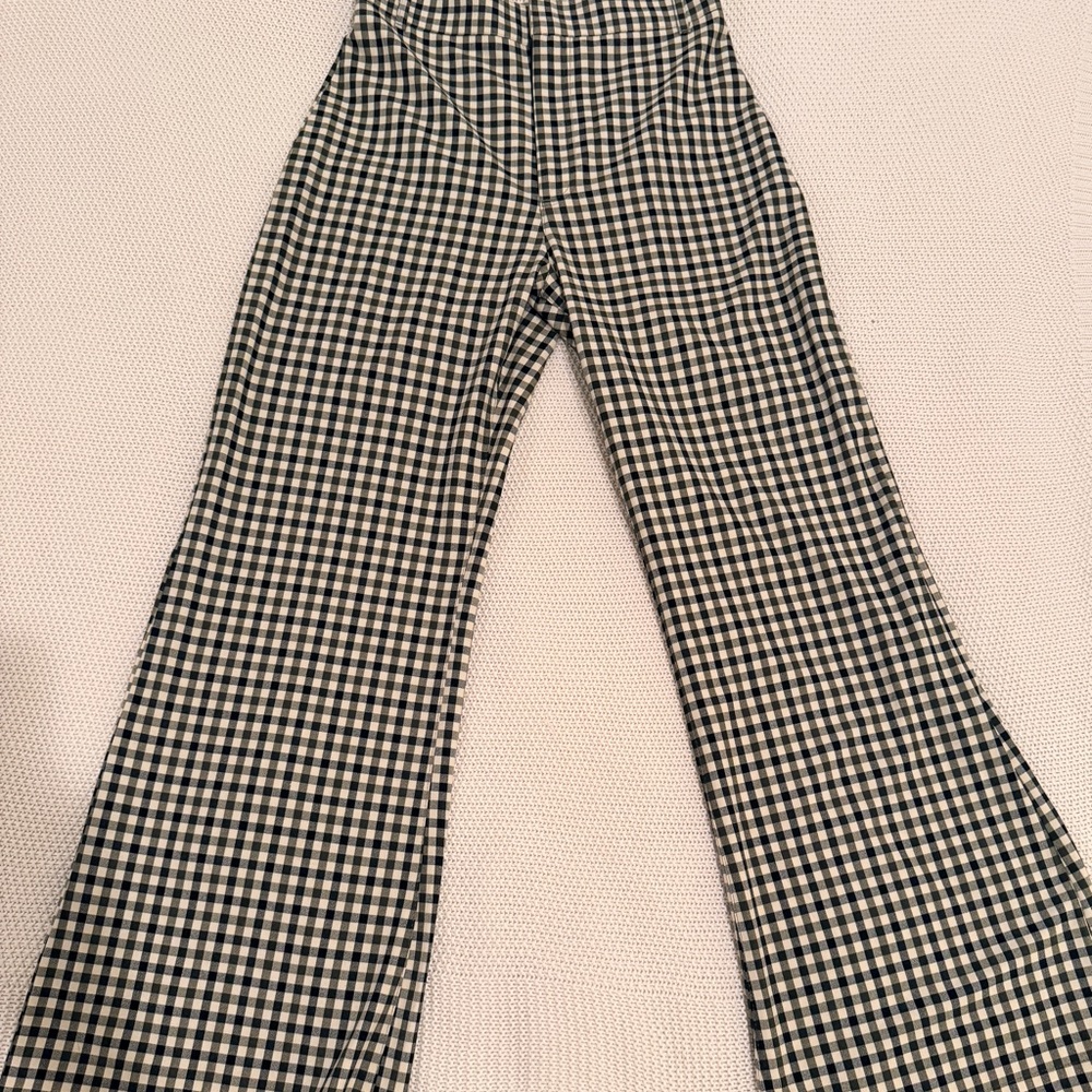 Free People Jules Gingham Wide Leg Pants